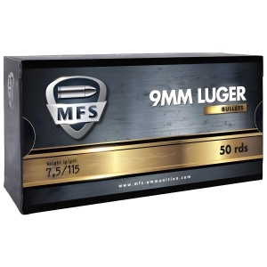 MFS - Amunicja JHP 7,5g 115gr kal. 9x19mm (op.=50szt.)