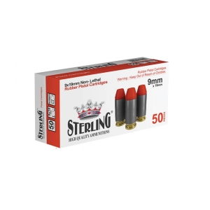 Sterling - Amunicja kal. 9mm Para Gumowa 