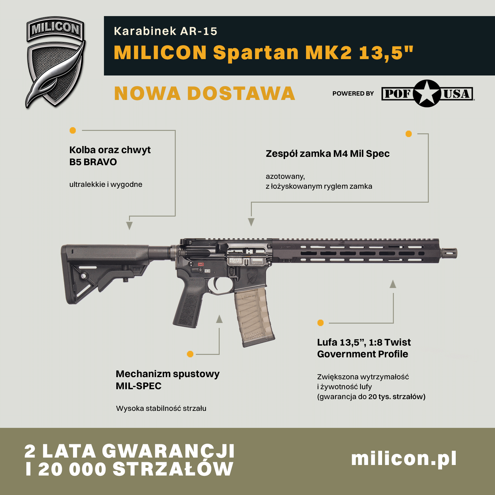 Milicon Spartan - Usprawnienia w wersji MK2